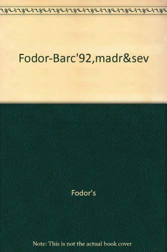 FODOR-BARC'92,MADR&SEV (Gold guides) Leisure, Home & Garden