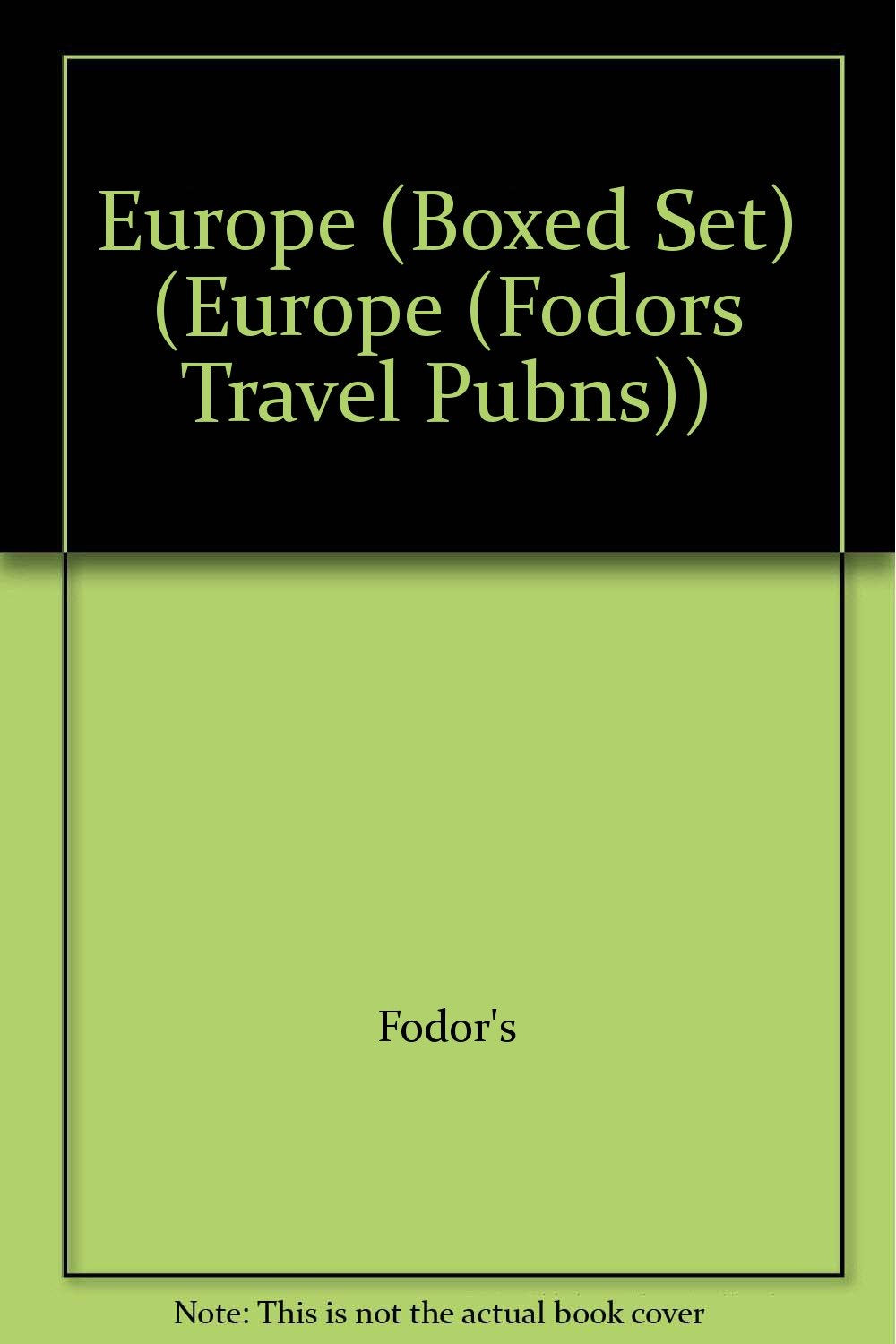 Europe (Boxed Set) (EUROPE (FODORS TRAVEL PUBNS)) Leisure, Home & Garden