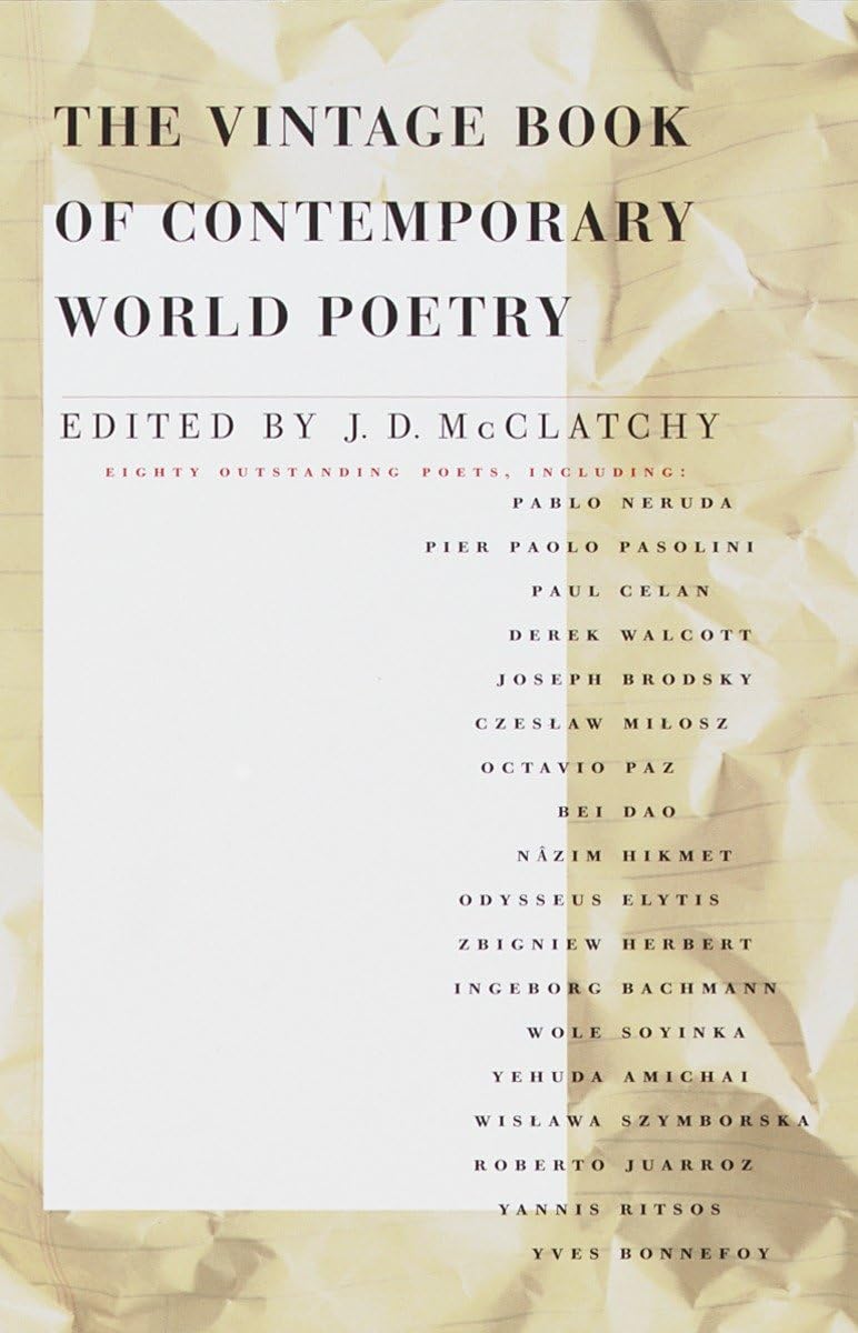 The Vintage Book of Contemporary World Poetry Poetry
