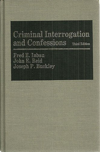 Product Image: Criminal Interrogation and Confessions: .