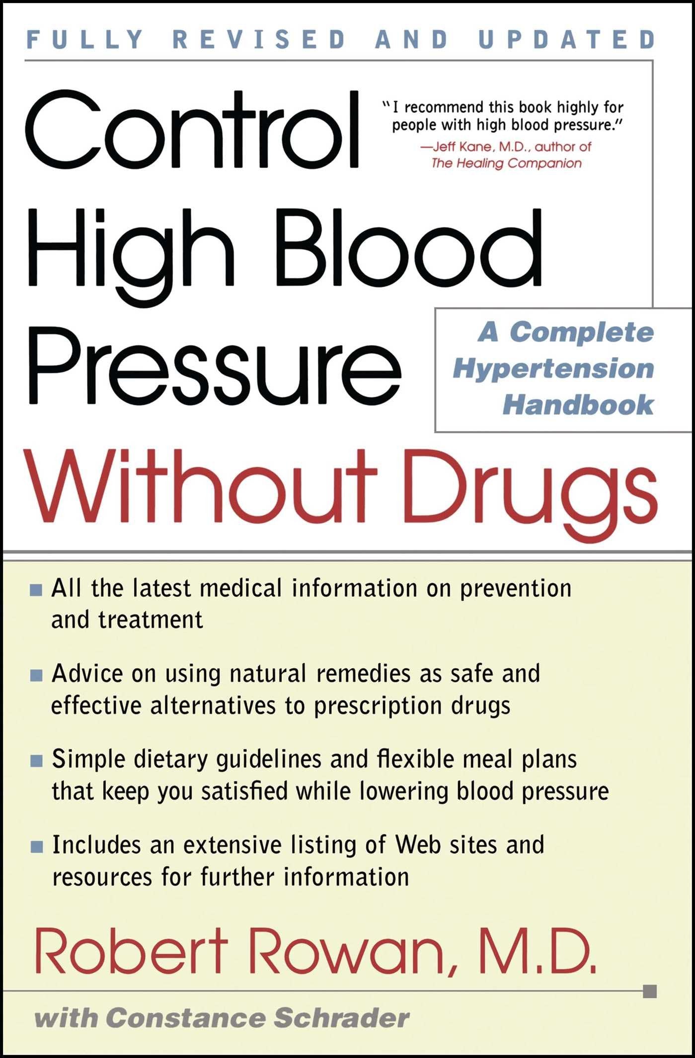 Control High Blood Pressure Without Drugs: A Complete Hypertension Handbook Medicine