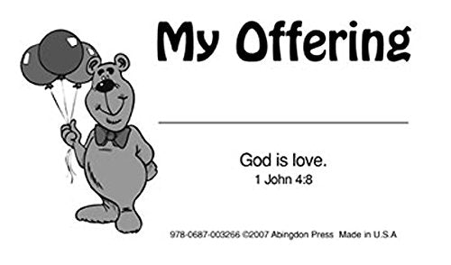 Economy Offering Envelope for Young Children, Box of 500 Religion & Esotericism