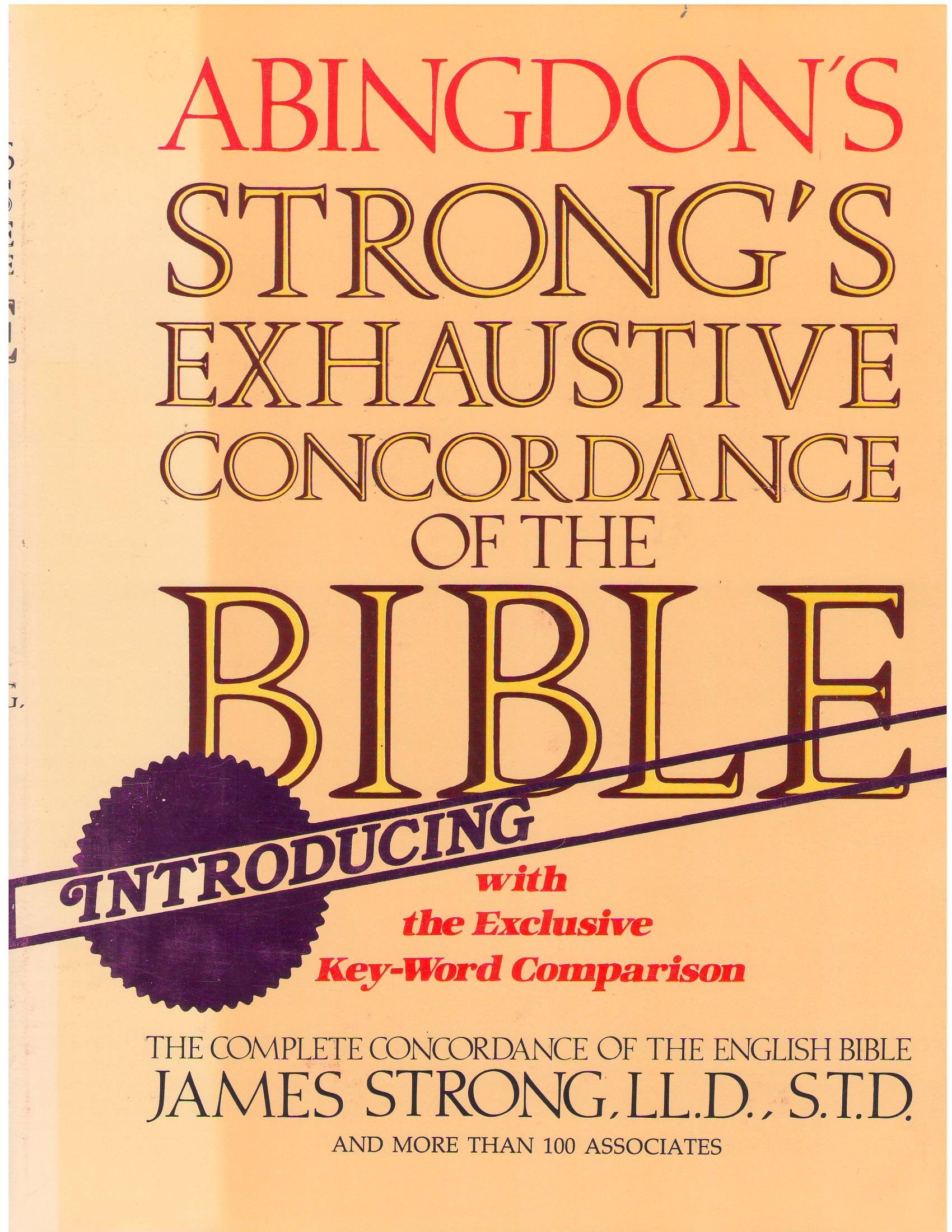 With Exclusive Key-word Comparison (Exhaustive Concordance of the Bible) Reference Books
