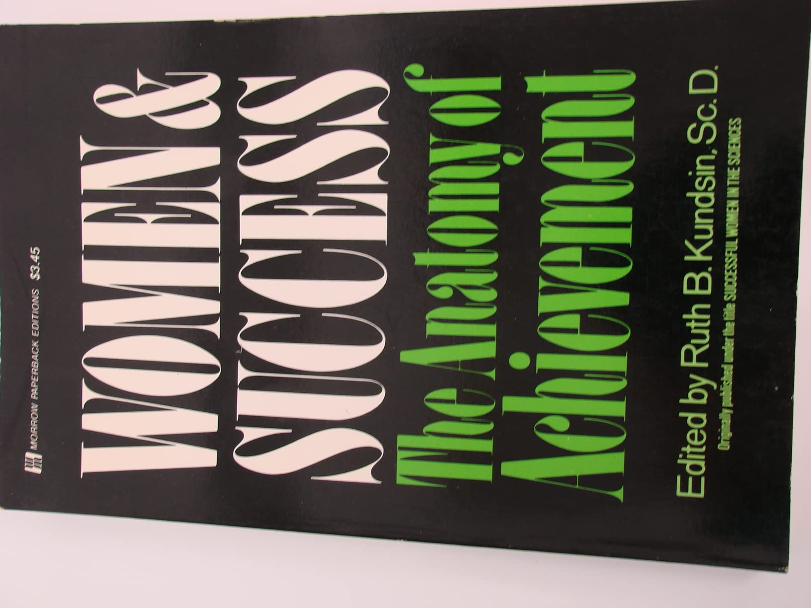 Women & success;: The anatomy of achievement Books