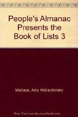 People's Almanac Presents the Book of Lists 3 book
