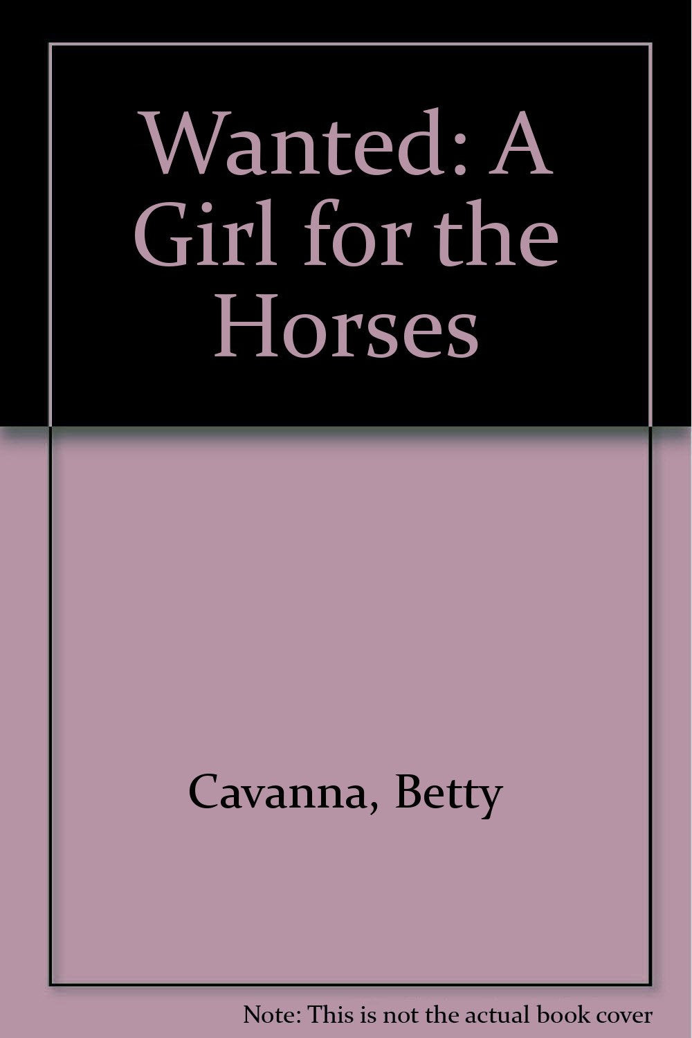 Wanted: A Girl for the Horses Books