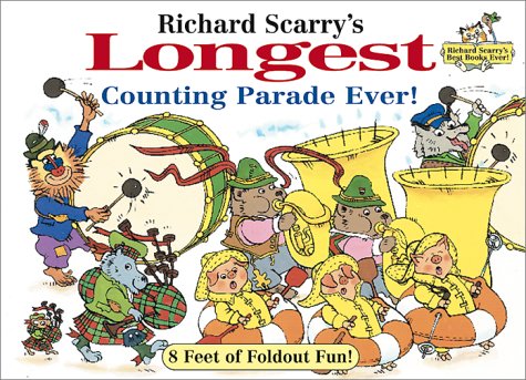 Richard Scarry's Longest Counting Parade Ever!: 8 Feet of Foldout Fun! Non-fiction