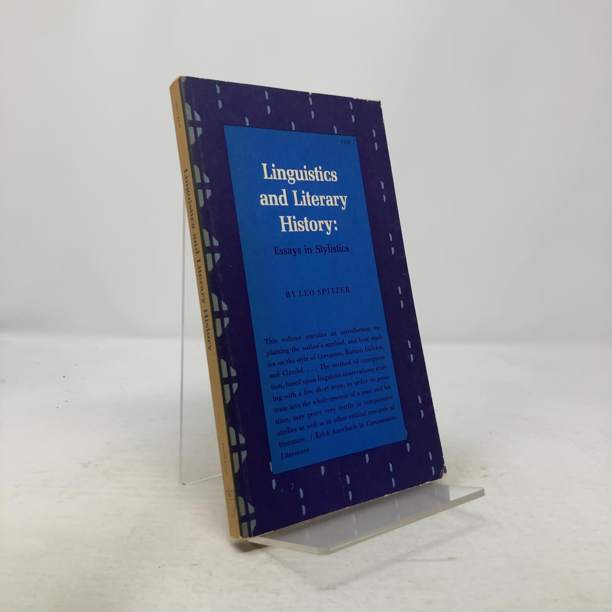 Linguistics and Literary History: Essays in Stylistics (Princeton Legacy Library, 2270) Books