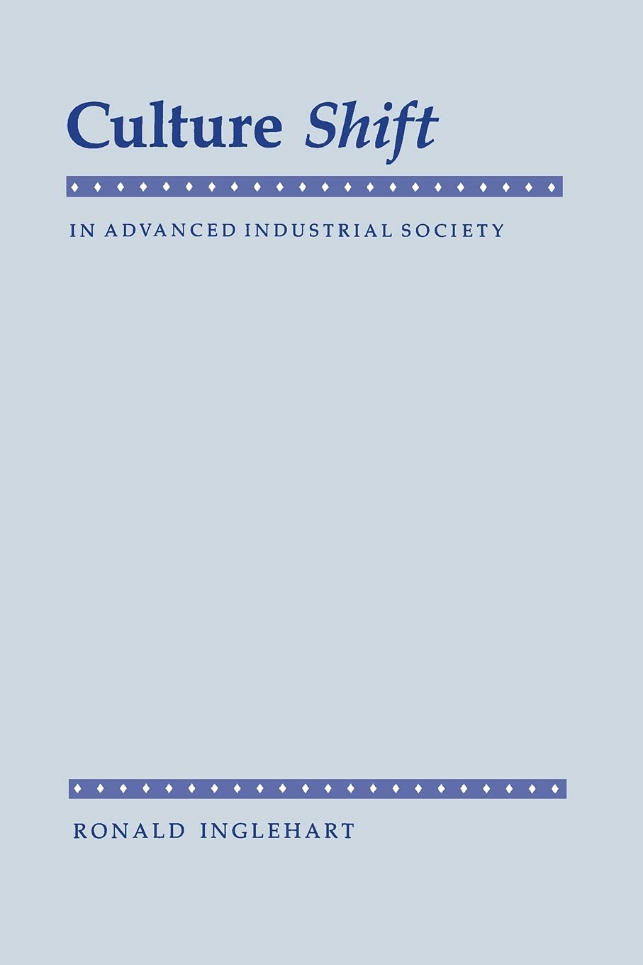 Culture Shift in Advanced Industrial Society book