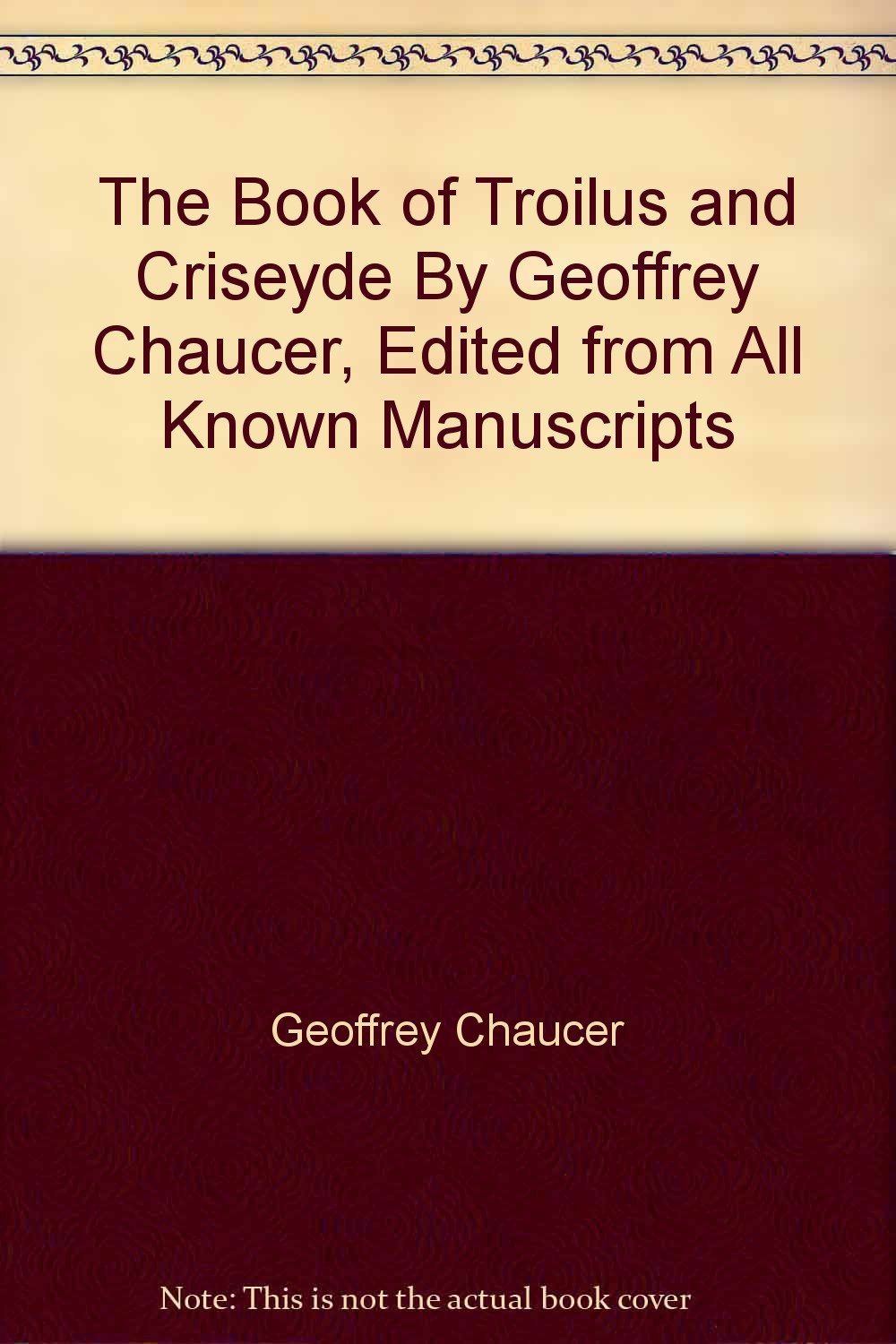 Book of Troilus and Criseyde (Princeton Legacy Library, 5062) Contemporary literature