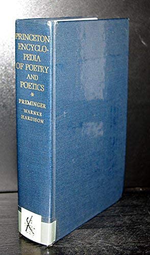 Princeton Encyclopedia of Poetry and Poetics Books