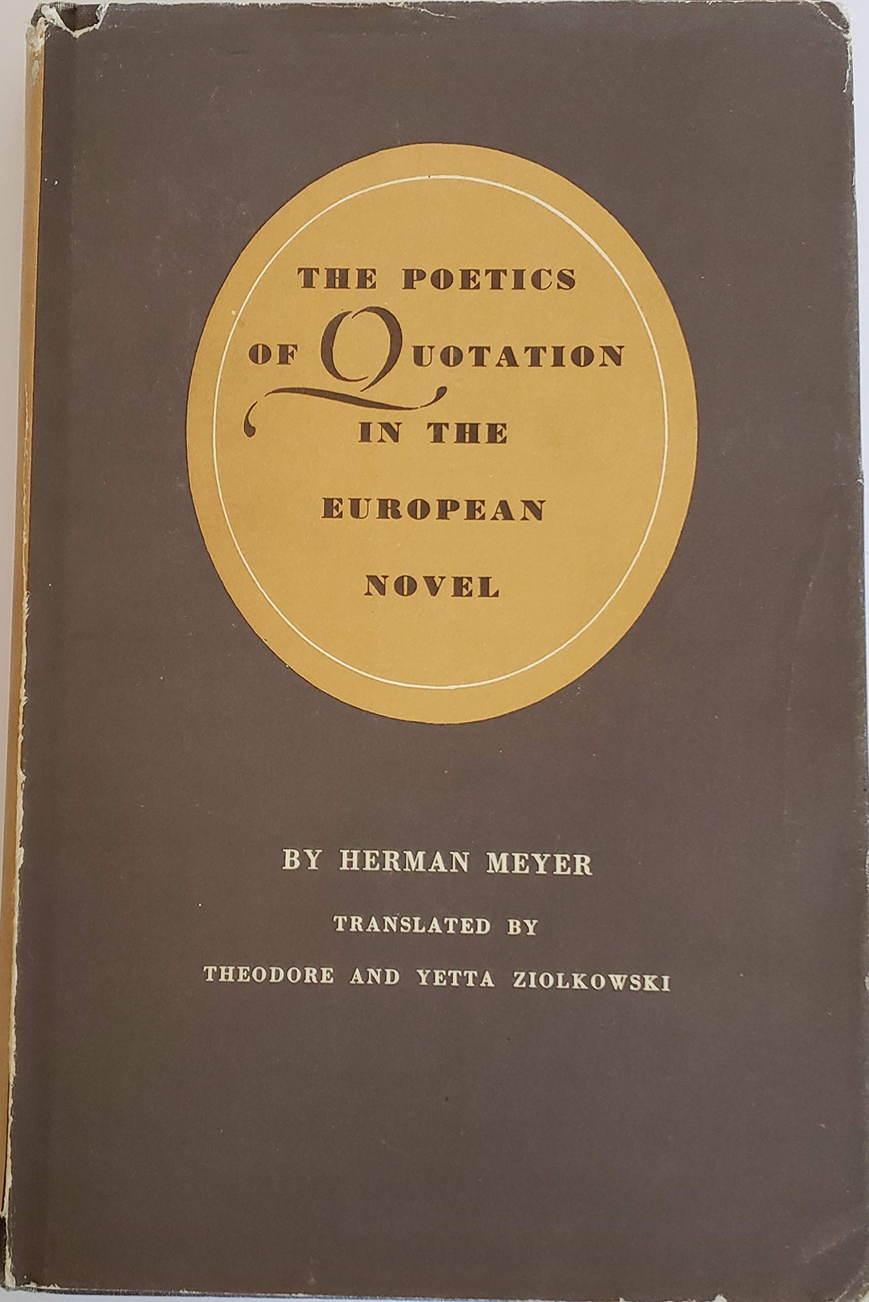 The Poetics of Quotation in the European Novel (Princeton Legacy Library, 2079) Poetry