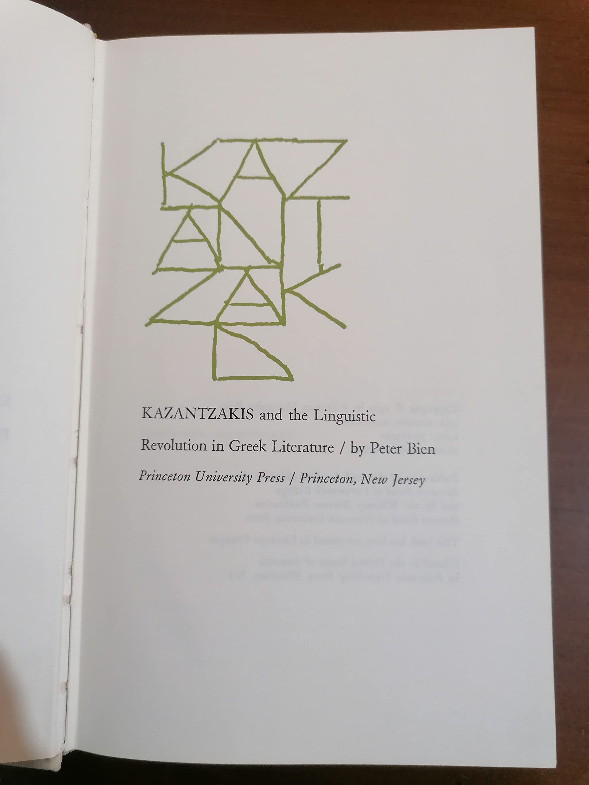 Kazantzakis and Linguistic Revolution in Greek Literature (Princeton Legacy Library) Contemporary literature