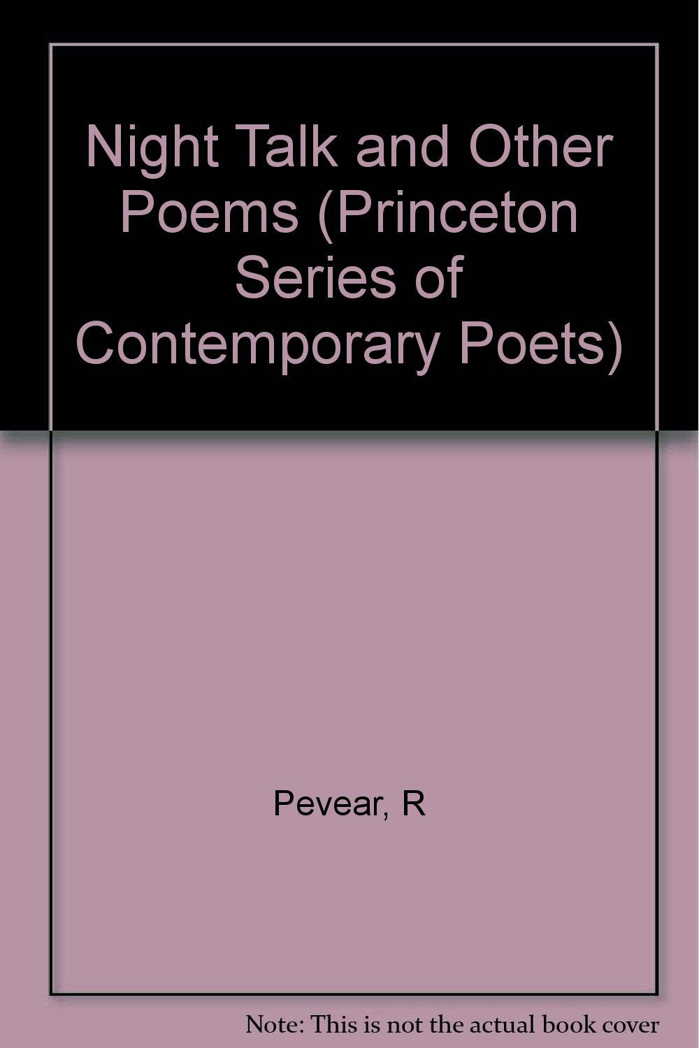Night Talk and Other Poems (Princeton Legacy Library) Poetry