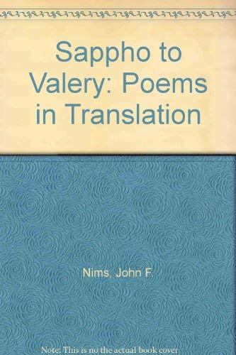 Sappho to Valery: Poems in Translation Reference Books