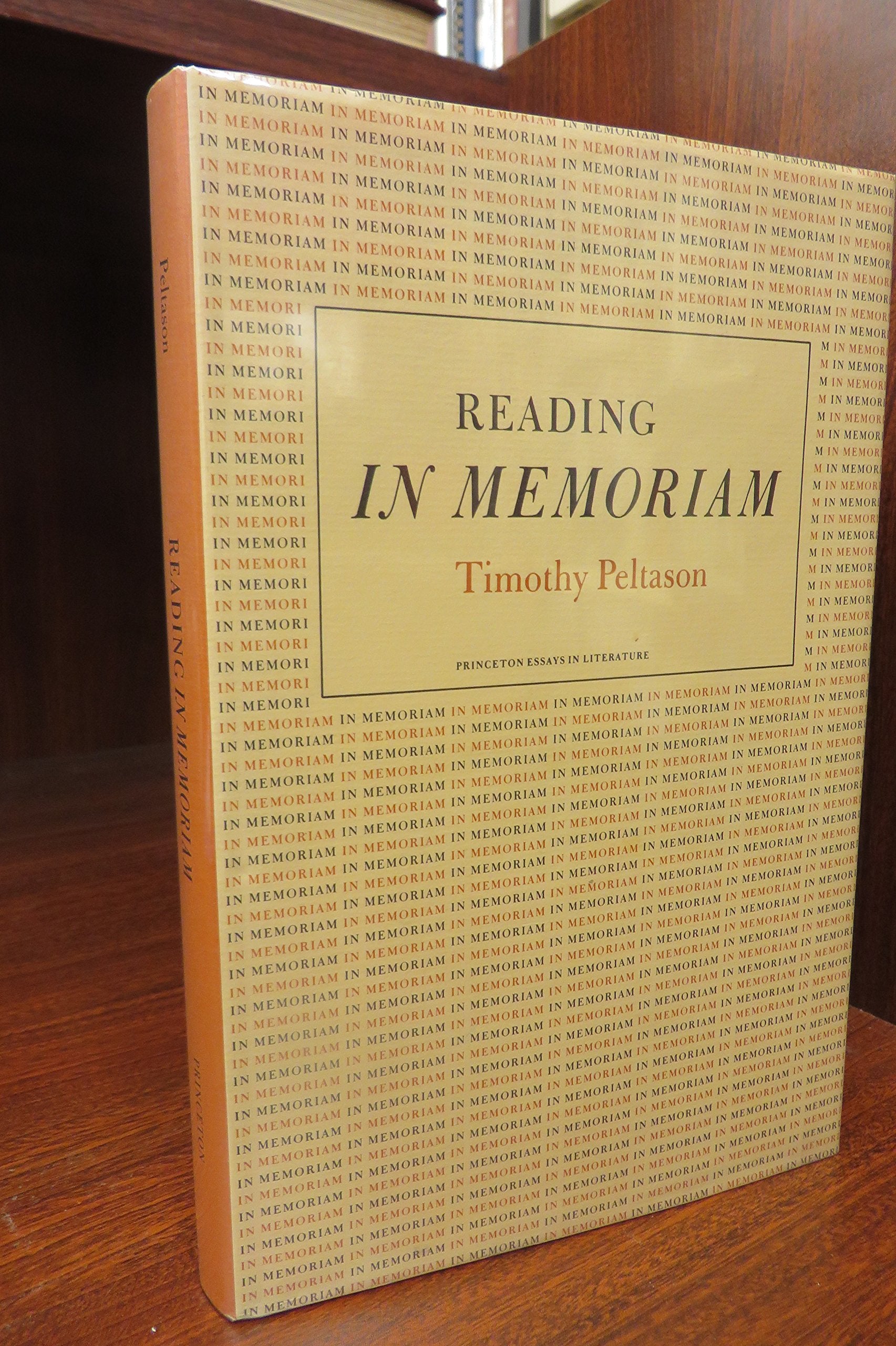 Reading in Memoriam (Princeton Essays in Literature) Poetry
