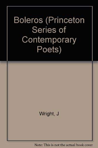Boleros (Princeton Series of Contemporary Poets) Poetry