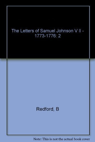 The Letters of Samuel Johnson: 1773-1776 (2) Contemporary literature