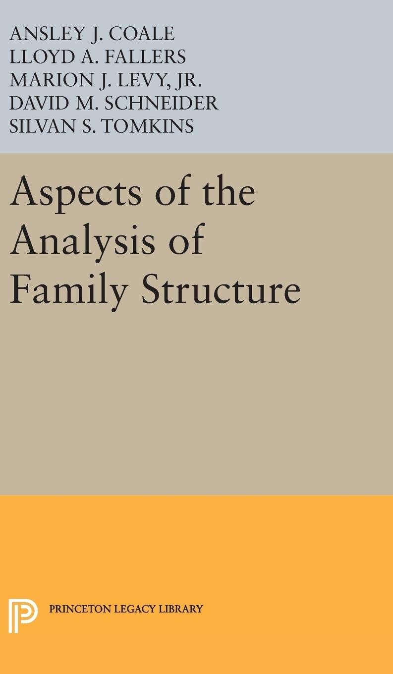 Aspects of the Analysis of Family Structure book