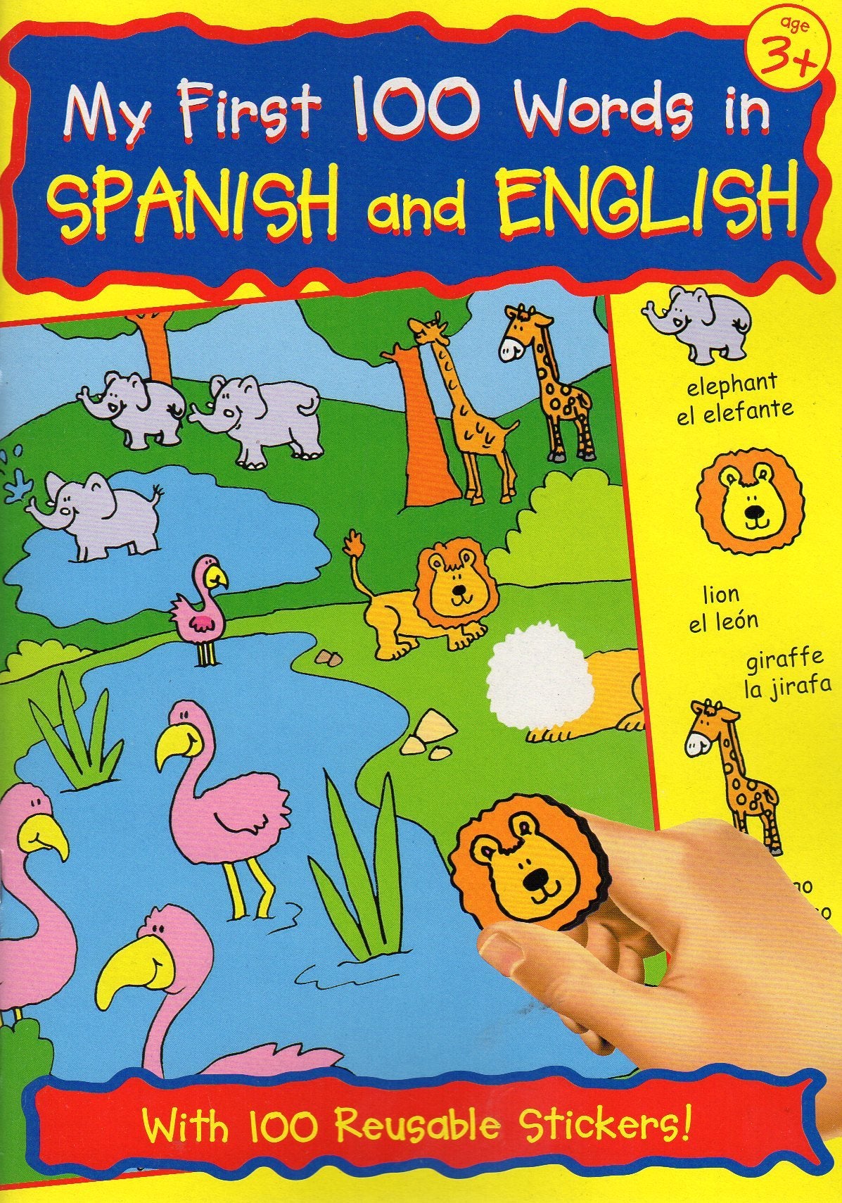 My First 100 Words in Spanish / English (Spanish and English Edition) - Sticker Coloring Book with 100 Stickers Books
