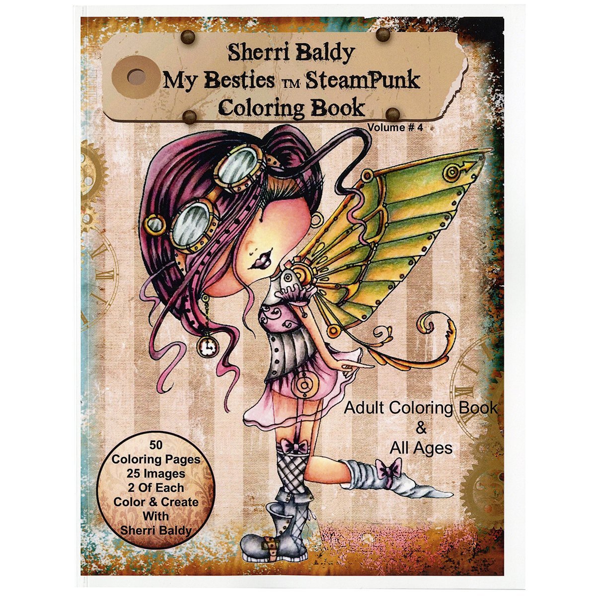 Sherri Baldy My-Besties Steampunk Coloring Book book