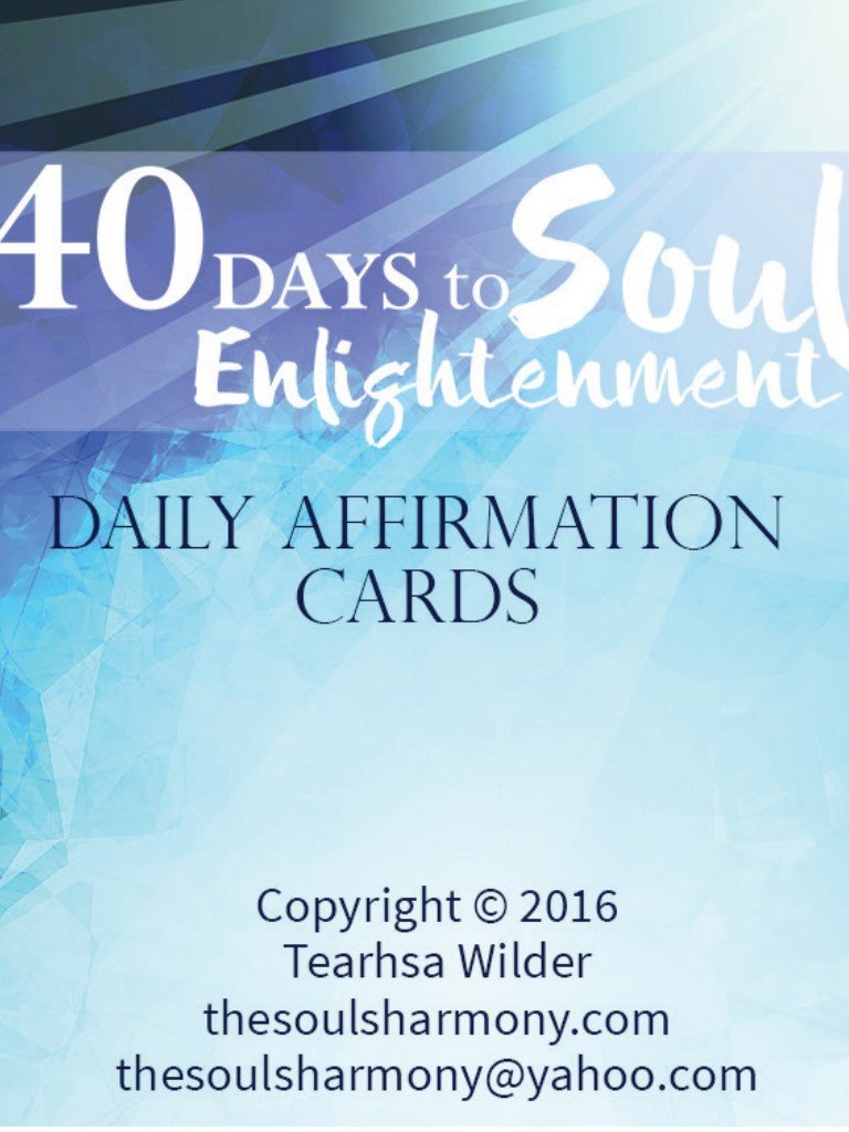 40 Days to Soul Enlightenment Daily Affirmation Cards Books