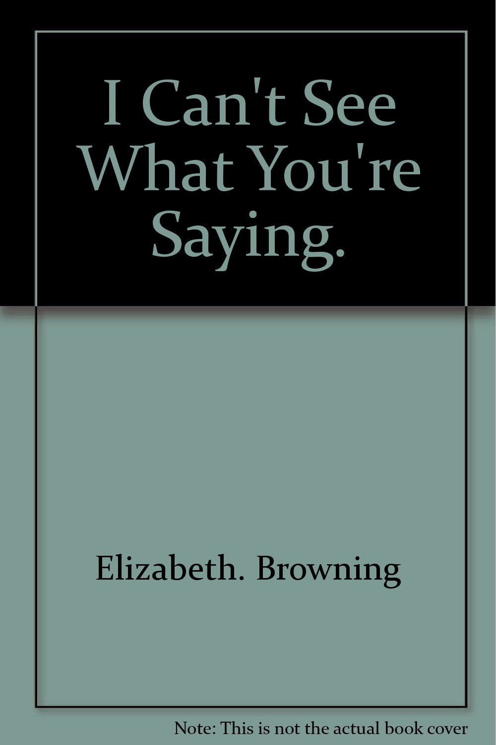 Product Image: I can't see what you're saying