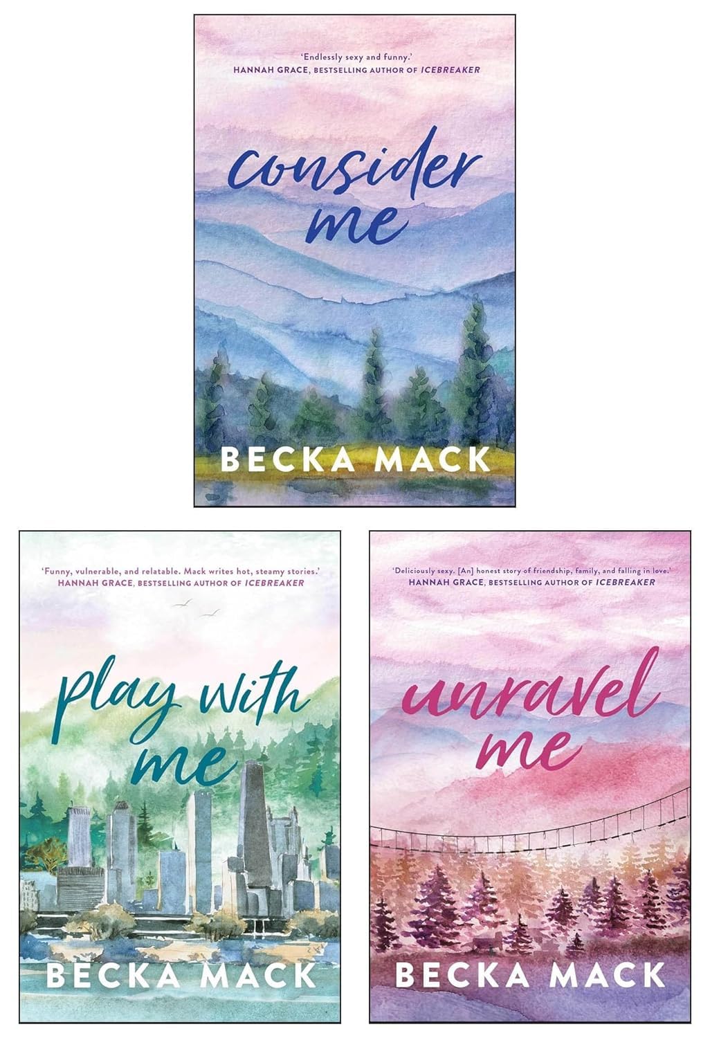 Playing For Keeps Series by Becka Mack 3 Books Collection Set (Consider Me, Play with Me & Unravel Me) Children's books