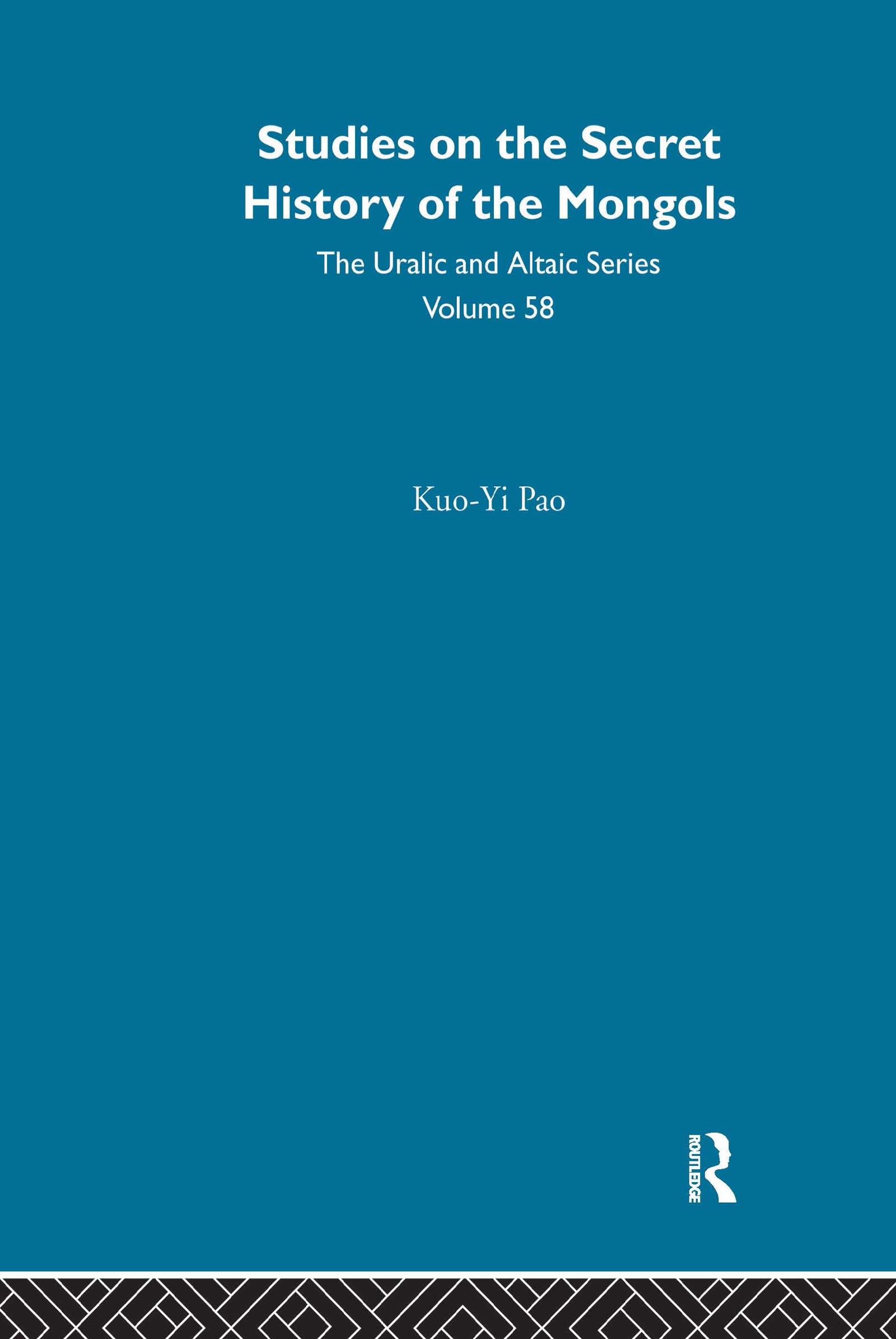 Studies on the Secret History of the Mongols Books