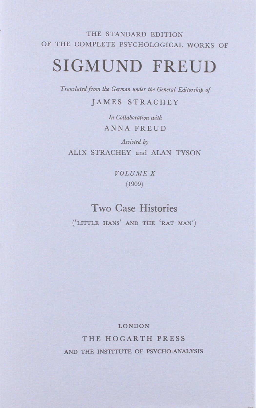 Product Image: Freud Standard Edition Vol 10