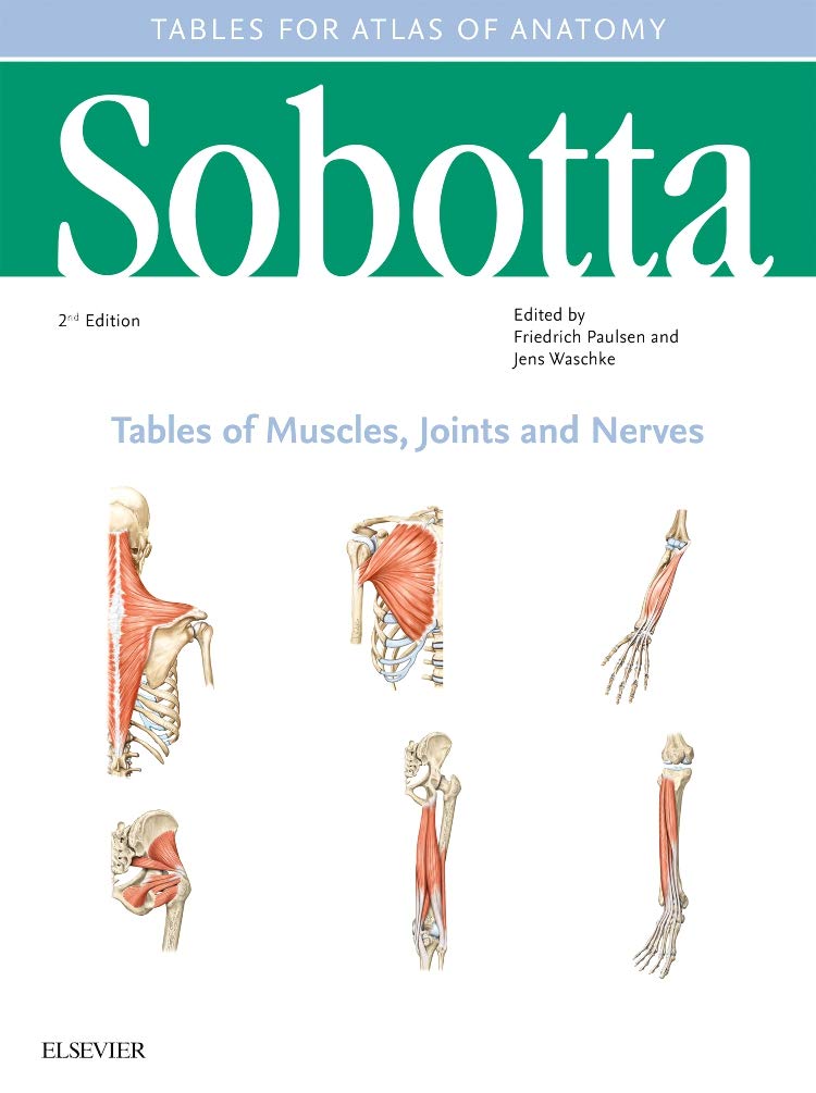 Sobotta Tables of Muscles, Joints and Nerves, English/Latin Medicine