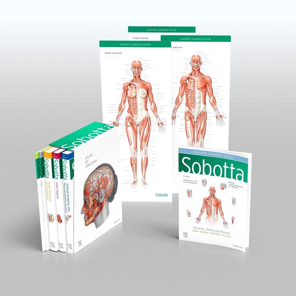 Sobotta Atlas of Anatomy, Package, 17th ed., English/Latin Medicine
