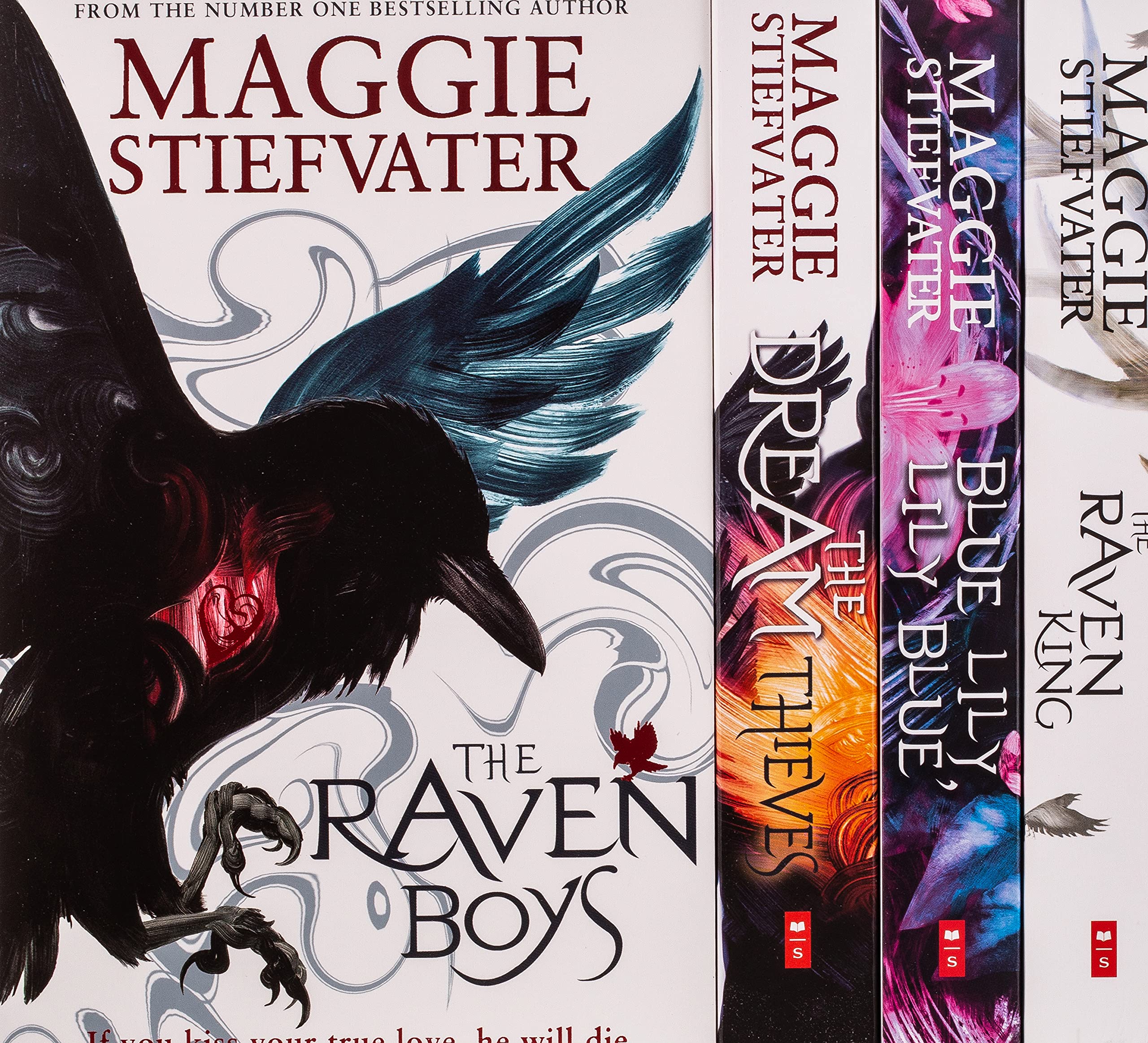 The Raven Cycle Series 4 Books Collection Box Set by Maggie Stiefvater (The Raven King, Blue Lily Lily Blue, The Dream Thieves, The Raven Boys) Contemporary literature Books