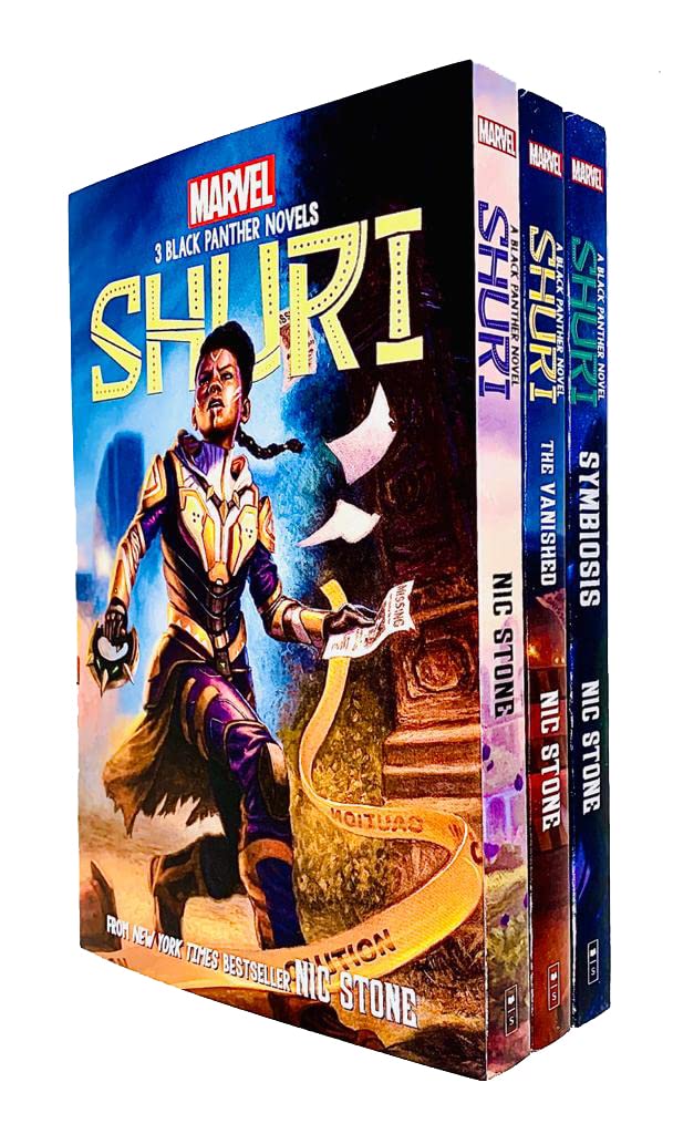 Marvel Black Panther Shuri Series 3 Books Collection Set By Nic Stone (Shuri: A Black Panther, The Vanished & Symbiosis) Comics for children & teenagers