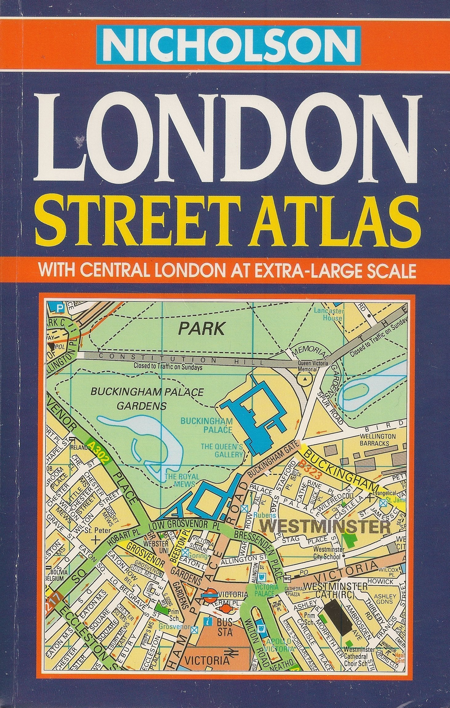 Nicholson London Street Atlas 1996 Leisure, Home & Garden