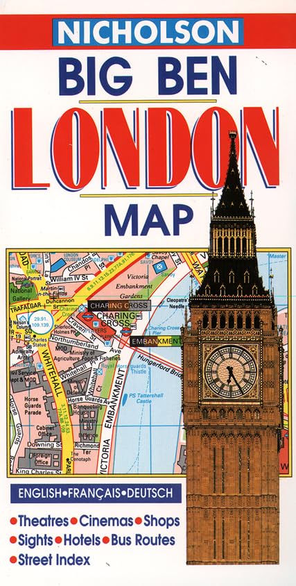 Big Ben London Map: 5.13 inches: 1 mile (Collins London Maps and Atlases) Leisure, Home & Garden