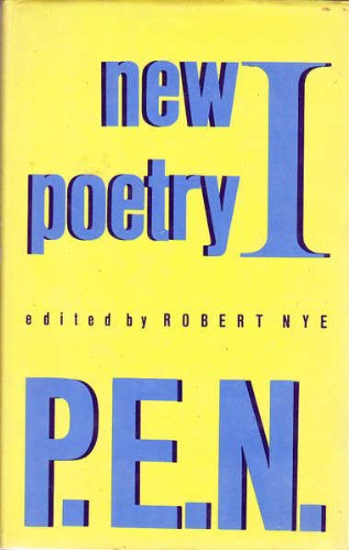 New Poetry I, P.E.N. (P. E. N. New Poetry) Poetry