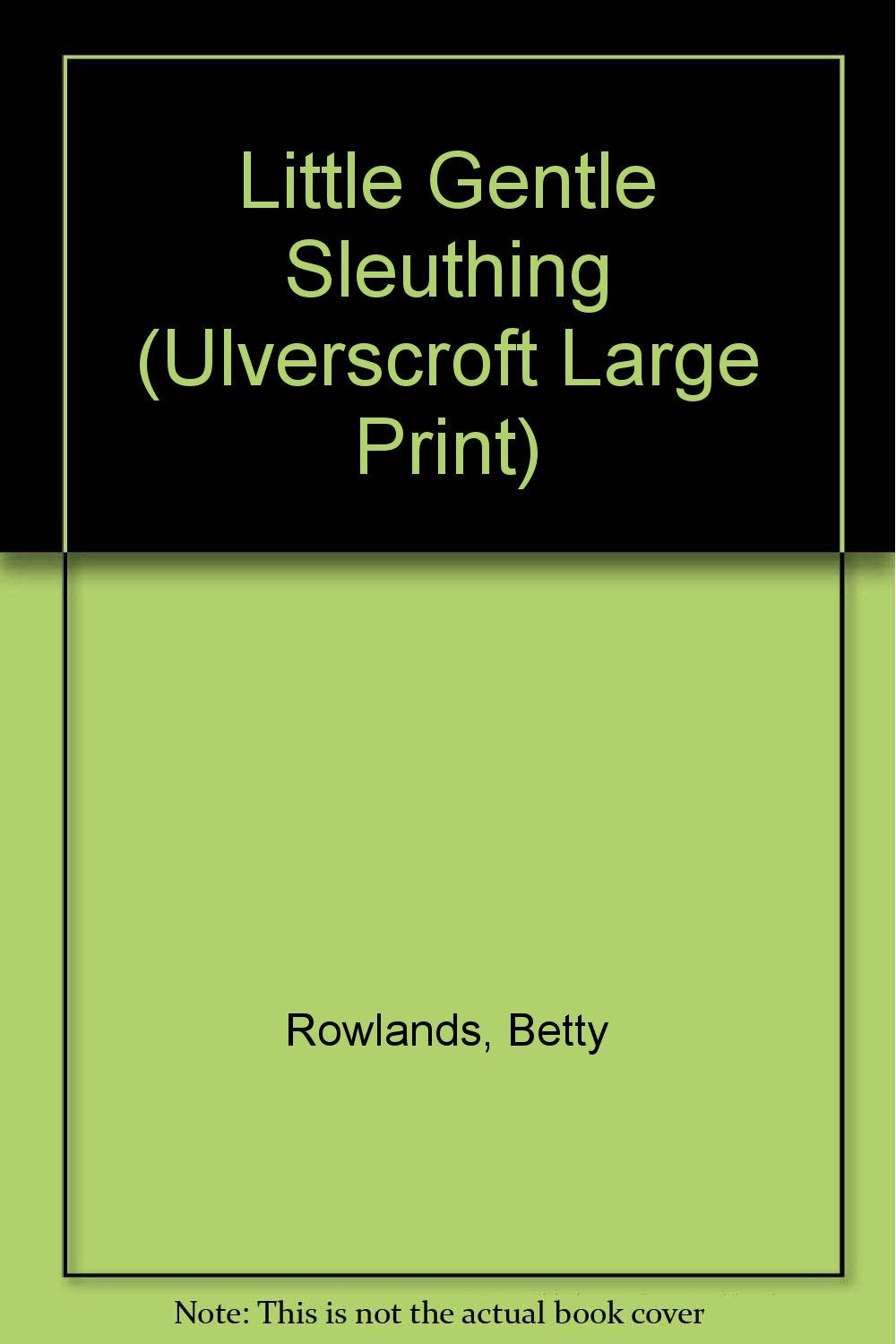 A Little Gentle Sleuthing (Ulverscroft Large Print) Contemporary literature