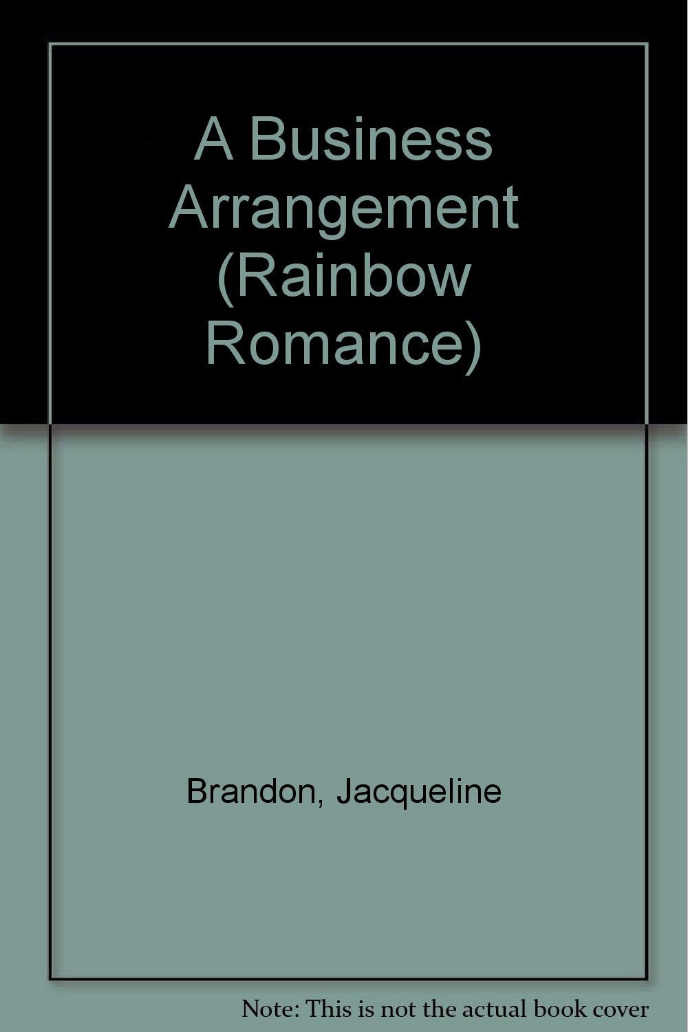 A Business Arrangement (Rainbow Romance) Contemporary Romance