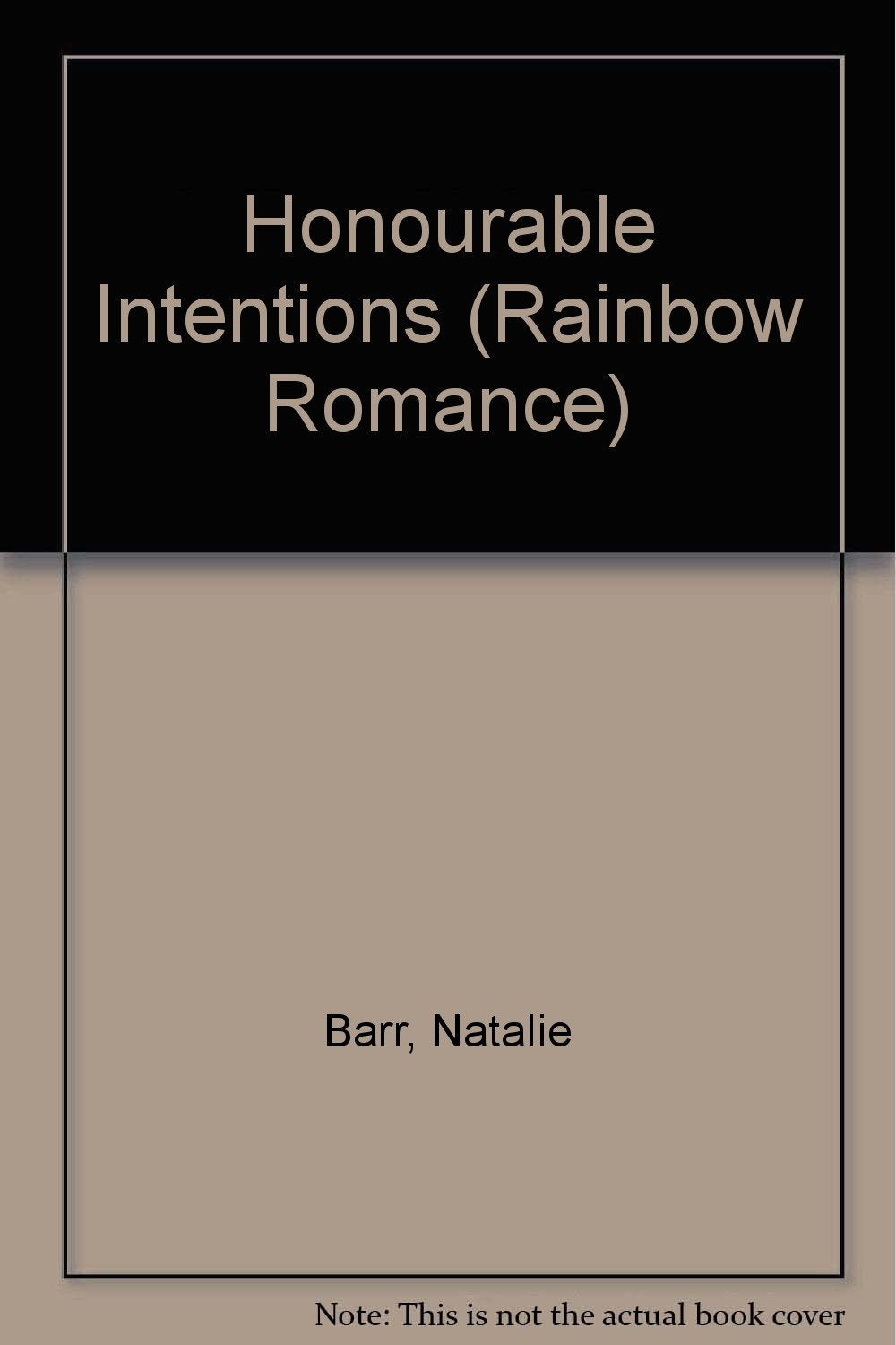 Product Image: Honourable Intentions (Rainbow Romances)