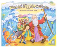 Brown Watson Moses Big Adventure - A Lift-the-Flap Bible Book Books