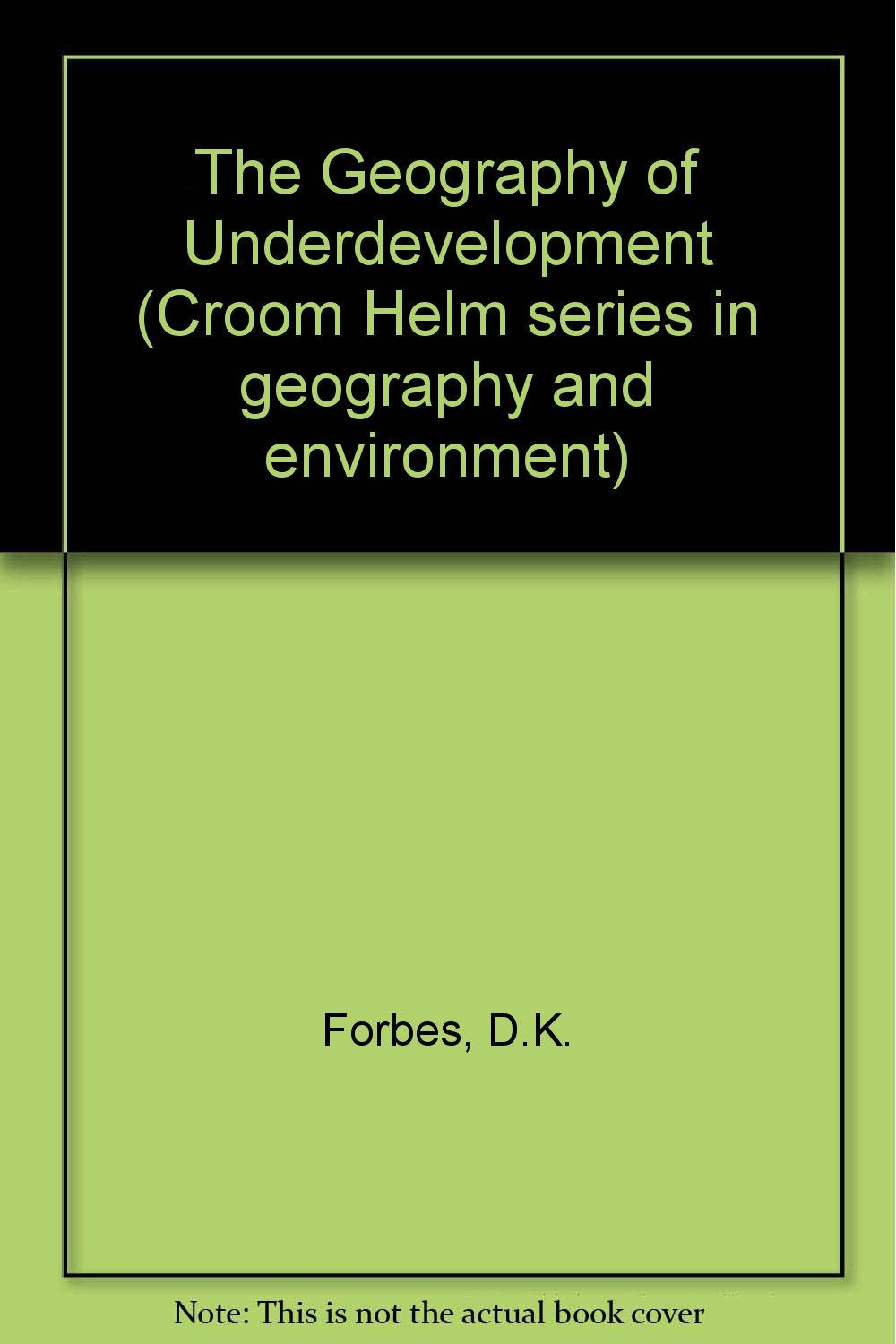 Product Image: The Geography of Underdevelopment