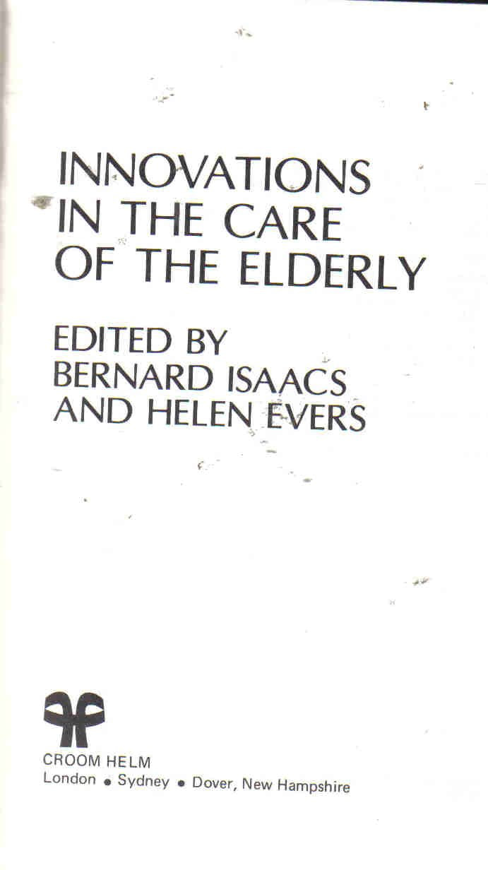 Innovations in the Care of the Elderly Medicine