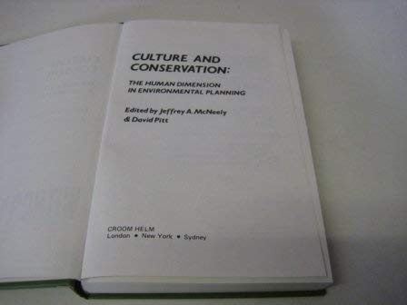 Culture and Conservation: The Human Dimension in Environmental Planning Mathematics