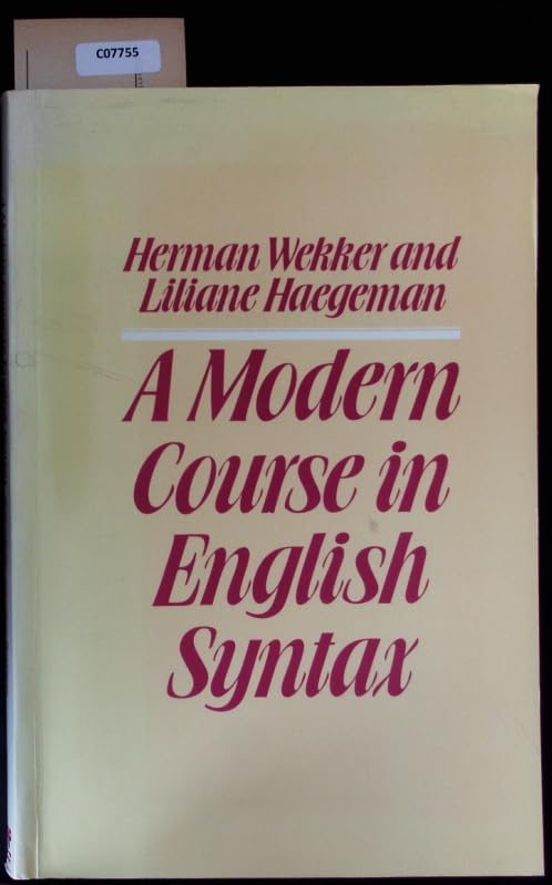 Product Image: A Modern Course in English Syntax