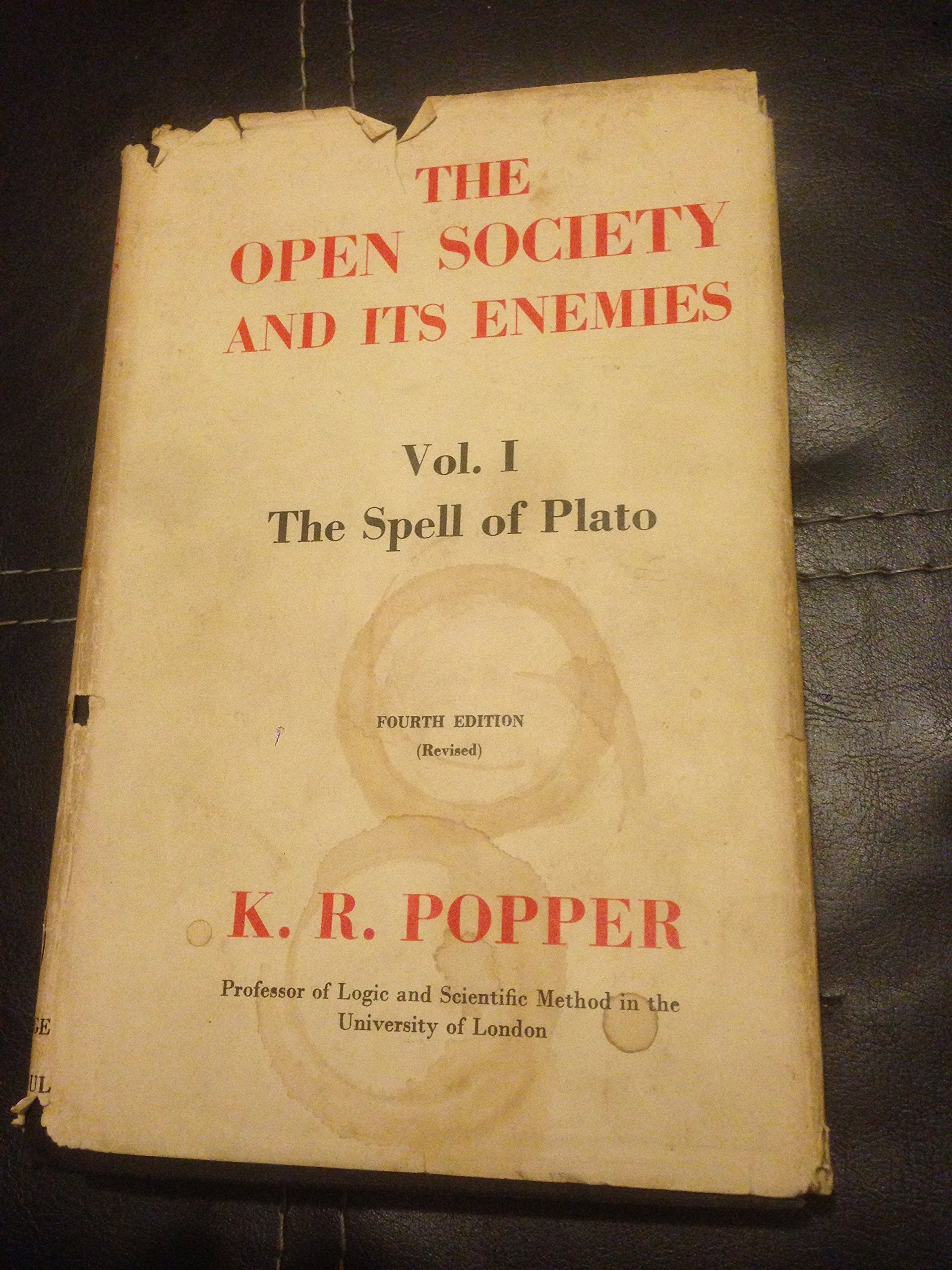 Open Society and Its Enemies: The Spell of Plato v. 1 Books