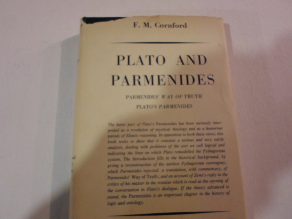 Plato and Parmenides (International Library of Psychology) Philosophy