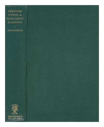 Freedom, Power and Democratic Planning (International Library of Society) Books