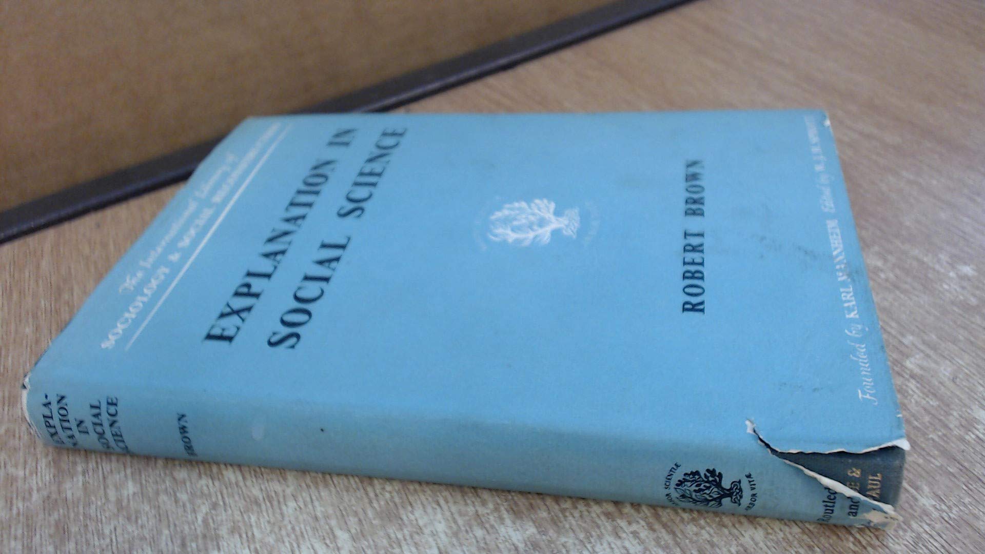 Explanation in Social Science (International Library of Society) Books
