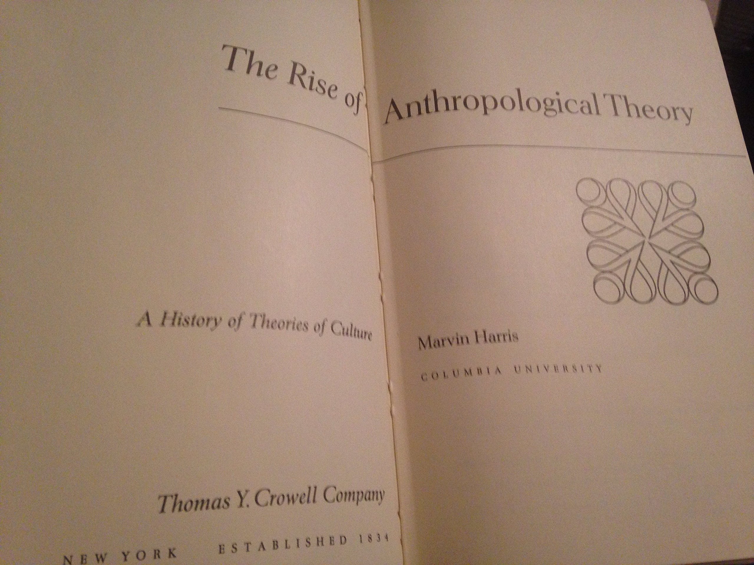 Rise of Anthropological Theory: A History of Theories of Culture Books
